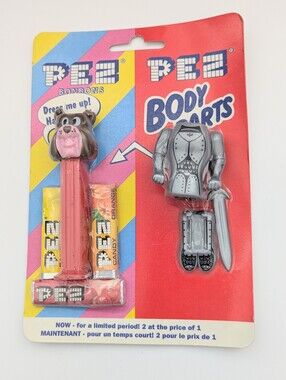 UNOPENED PACKAGE PEZ Tom & Jerry Spike Bulldog Candy Dispenser w/Body Parts